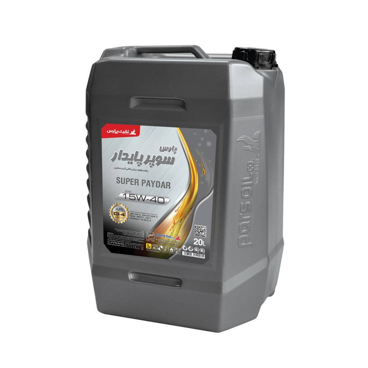 روغن موتور پارس سوپر پایدار اولترا +15W40 CI4 حجم 20 لیتر