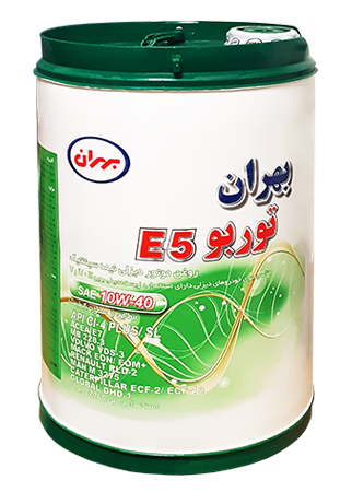 روغن موتور بهران توربو 10W-40 E5 حجم 20 لیتر