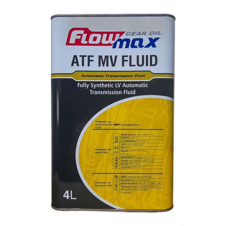 روغن گیربکس فلومکس ATF MV FLUID فول سینتتیک حجم 4 لیتر