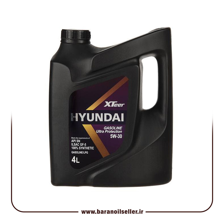 روغن موتور هیوندای اکستیر 5W-30 SN وارداتی حجم 4 لیتر
