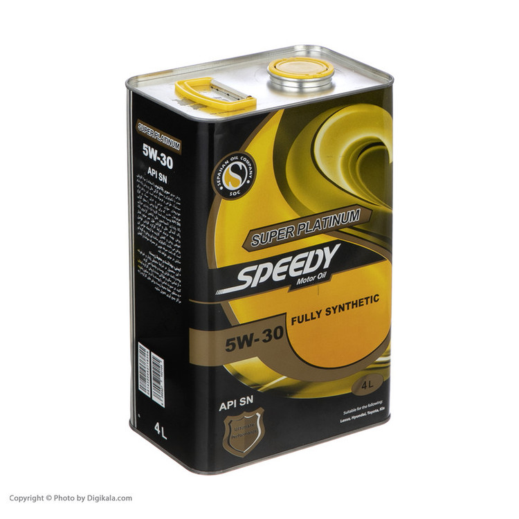 روغن موتور اسپیدی سوپر پلاتینیوم 5W-30 SN حجم 4 لیتر