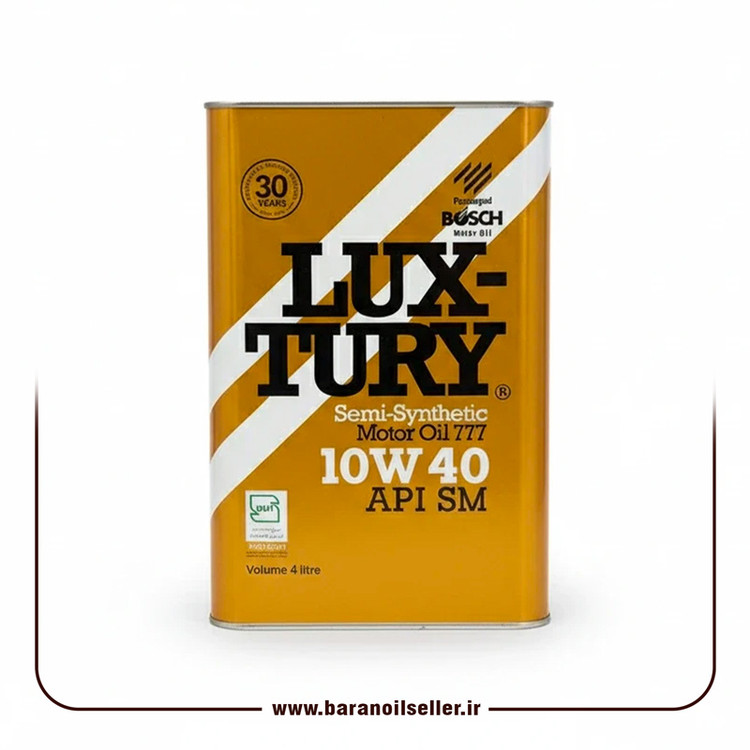 روغن موتور بوش لاکچری 10W40 SM حجم 4 لیتر