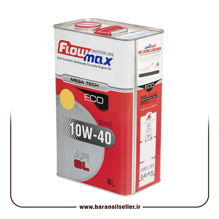 روغن موتور فلومکس مدل اکو مگاتک 10W40 SL نیمه سنتتیک حجم 4 لیتر