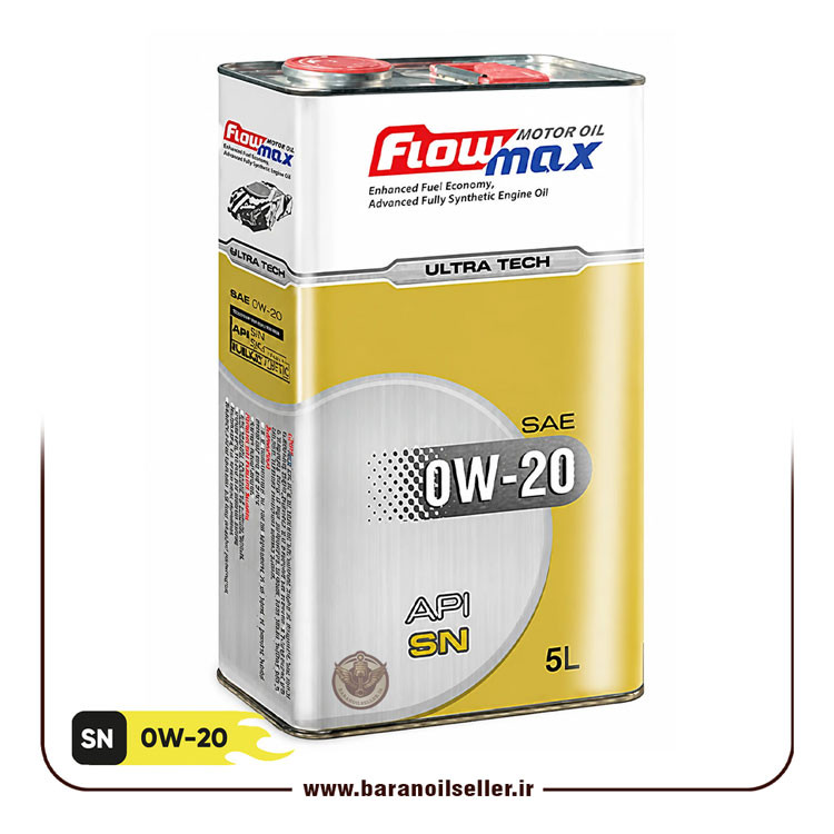 روغن موتور فلومکس اولترا تک 0W20 SN حجم 5 لیتر