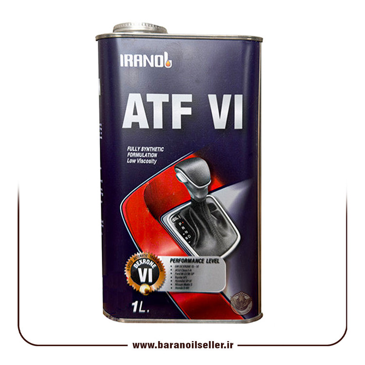 یک لیتر روغن گیربکس اتوماتیک ایرانول مدل ATF VI، مایع روانکننده مصنوعی با کارایی بالا برای گیربکسهای مدرن.